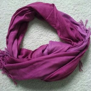 Wine colored ombre scarf